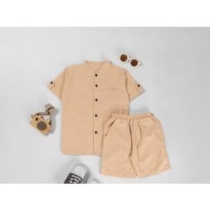 Setelan Kemeja Anak Laki-laki Warna Krem | Adem, Rapi & Stylish – Blessingmoa