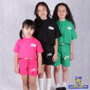 Joy Set T-Shirt Setelan Anak Perempuan